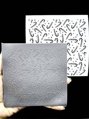 Stencil Candy Cane; 11*11 cm - 1