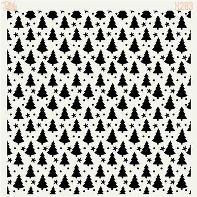 Stencil Christmas Background-2; 15*15 cm - 1