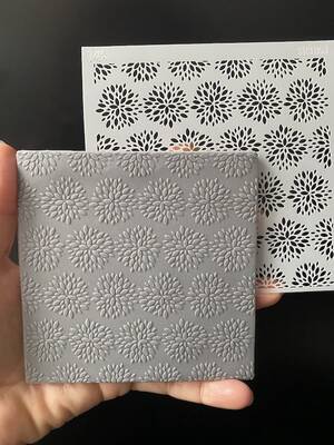 Stencil Chrysanthemum; 11*11 cm - 1