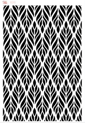 Stencil Double Barrel Ethnic Fan; 33*23 cm - 1