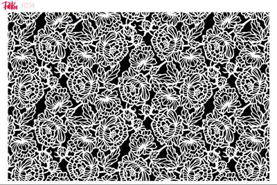 Stencil Double Barrel Peonies; 33*22 cm - 1