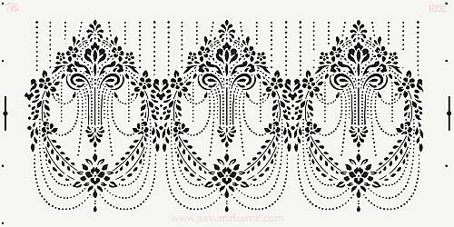 Stencil Couture Coll. Ekat-3; 40x20cm - 1