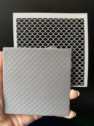 Stencil Fish Scale; 11*11 cm