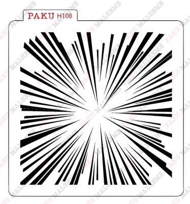 Stencil Flash; 15*15 cm - 1