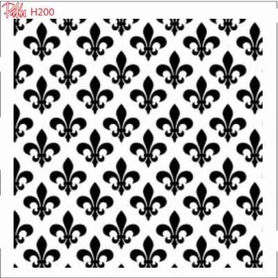 Stencil Fleur de Lis pattern; 15*15 cm - 1