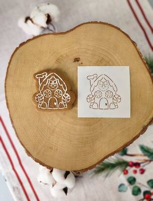 Stencil Ginger House; 9*9 cm - 2