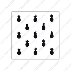 Stencil Mini Ananas; 15*15 cm