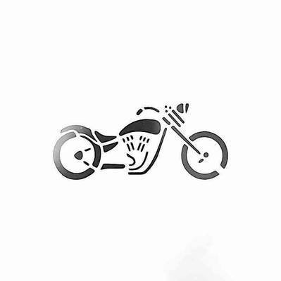Stencil Motosiklet; 15*15 cm - 1