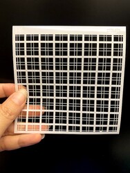 Stencil Plaid; 11*11 cm