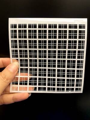Stencil Plaid; 11*11 cm - 1