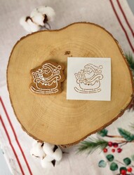Stencil Santa's Sleigh; 9*9 cm (1)