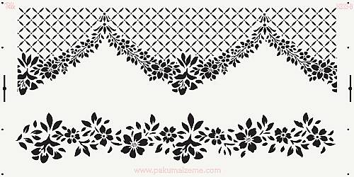 Stencil Couture Coll. Setare-4; 40x20cm  - 1