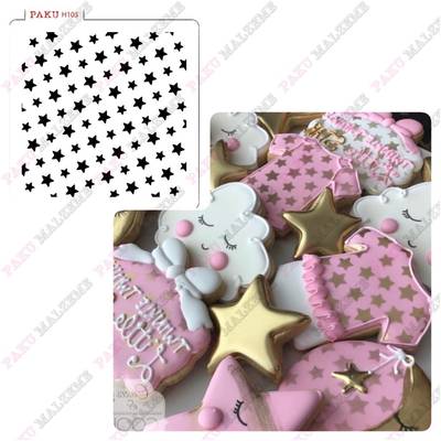 Stencil Stars-2; 15*15 cm - 1