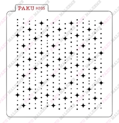 Stencil Stars-4; 15*15 cm