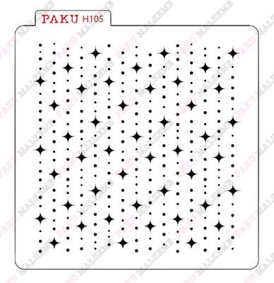 Stencil Stars-4; 15*15 cm - 1