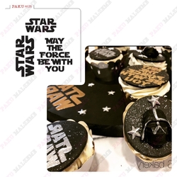 Stencil StarWars May the Force Be with You; 15*15 cm
